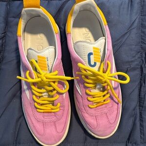 Oncept Pink and Yellow Women's Sneakers